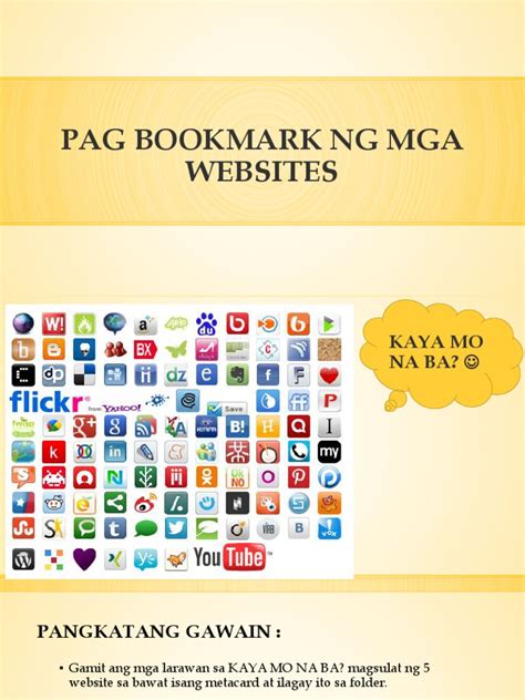 Paraan ng pag.bookmark ng website